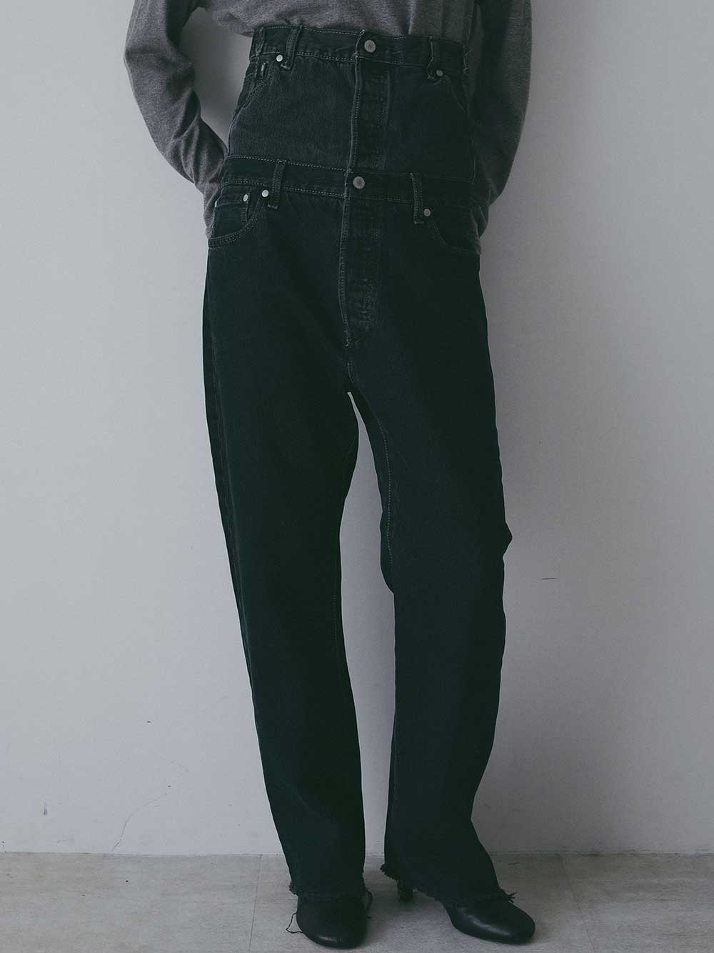 QUIITO W WAIST GR PT(10チャコールグレー-２)