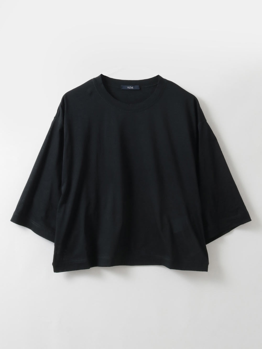 YLEVE cottonsheer /SHORT－T [Preorder](00ブラック-１)