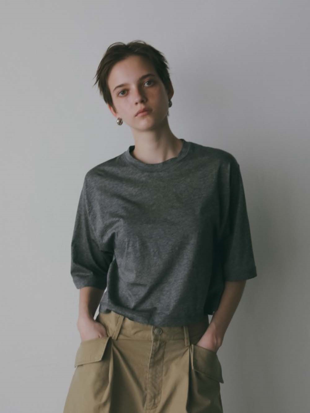 YLEVE cottonsheer /SHORT－T [Preorder](11グレー-１)