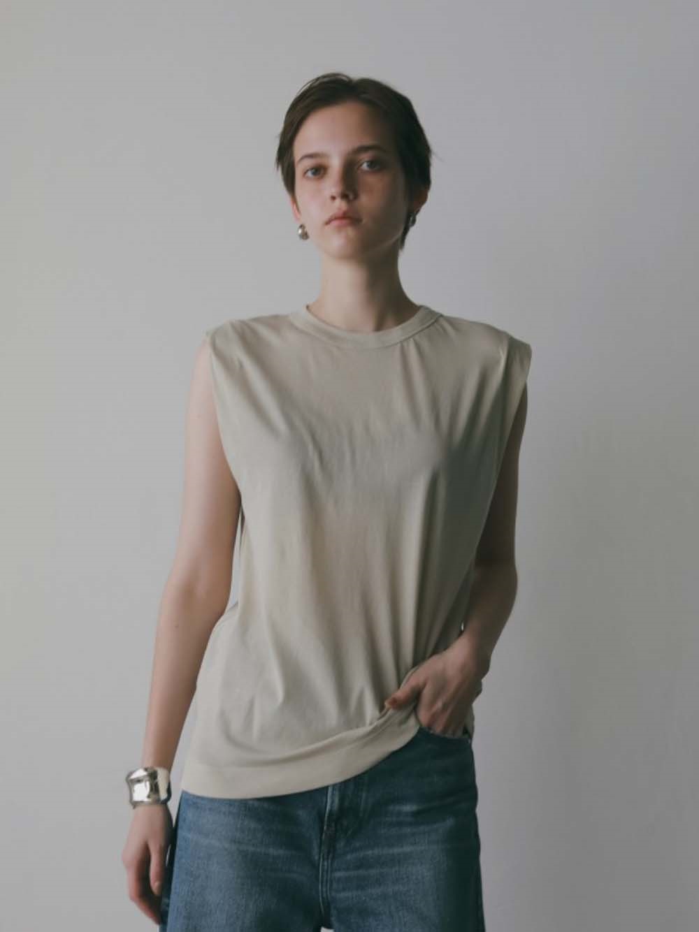 ATON FRESCA TANK TOP [Preorder](82ベージュ-２)