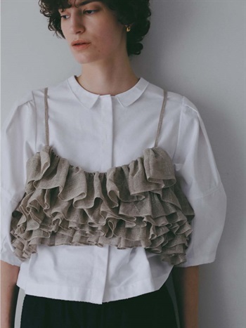 DELIY FRILL CAMISOLE(82ベージュ-フリー)