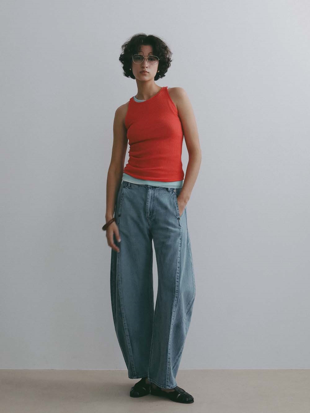 SAYAKA DAVIS Barrel DENIM(72サックス-ＸＳ)