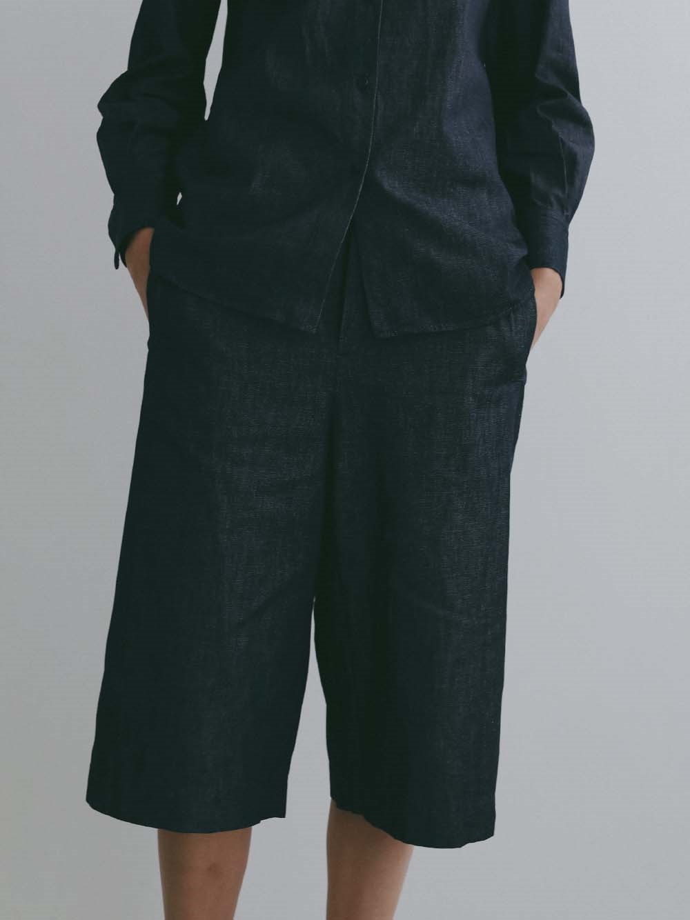 SAYAKA DAVS Wide Capris(73インディゴ-ＸＳ)