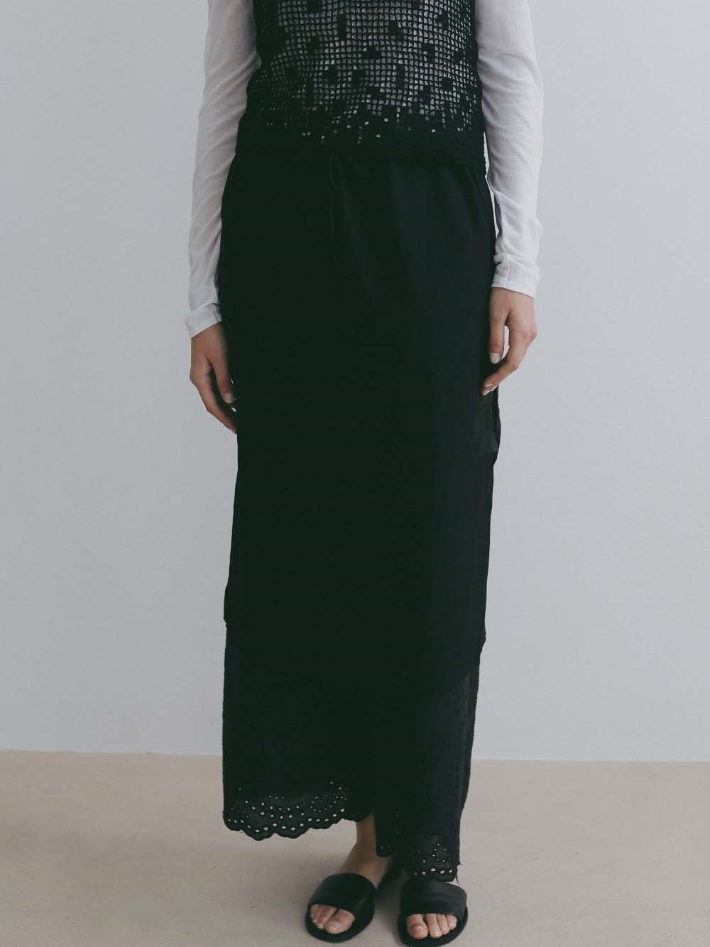 SAYAKA DAVIS SheerSilk Skirt(00ブラック-フリー)