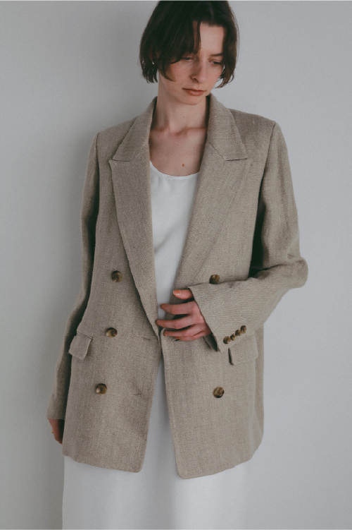リネンテーラードジャケットの商品画像